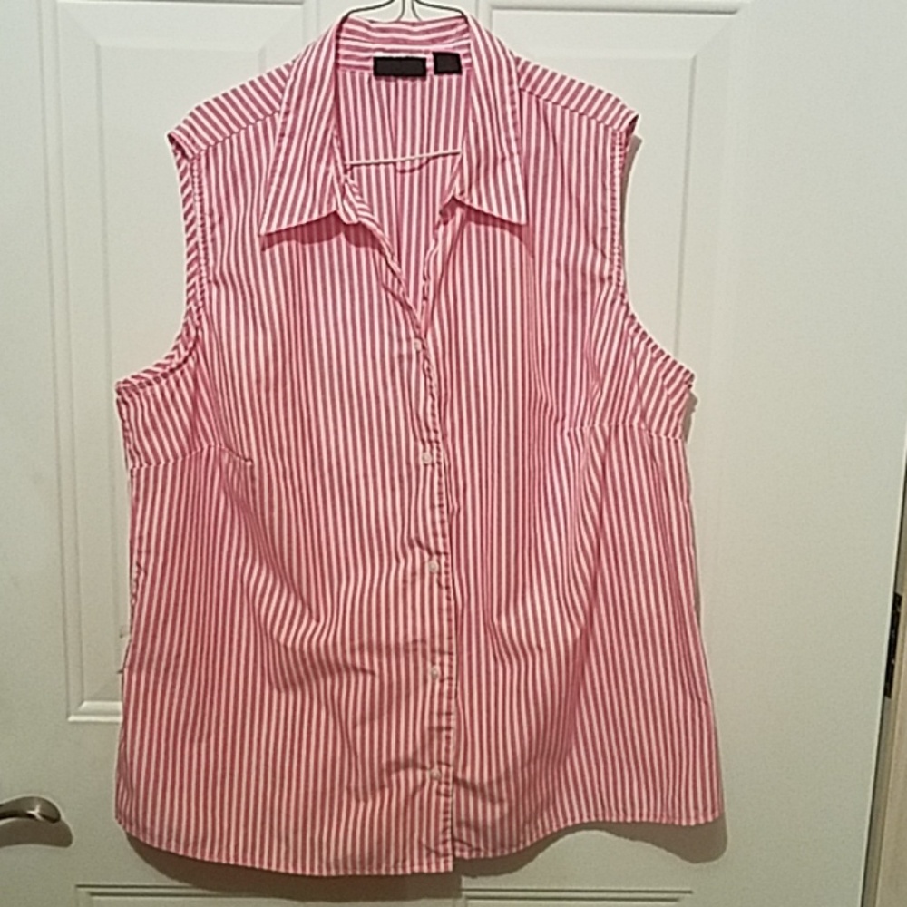 ALC 1X striped sleeveless top
